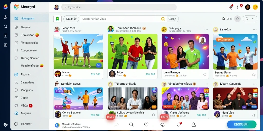prada188 - Fitur sosial untuk berinteraksi dengan pemain lain.
